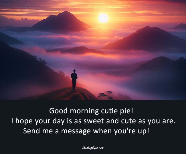 Sweet Good morning message